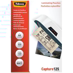 Laminierhülle Fellowes Capture 125, A4, matt, 100 Stück