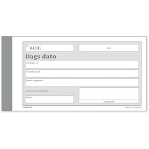 Standardblok, Mayland, Today's date hvid, 148x85mm, pakke a 10