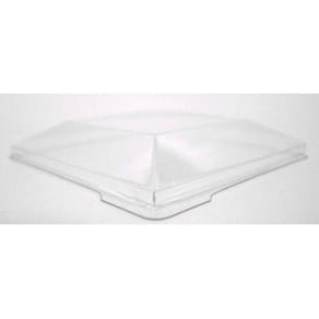 Låg Kova til dessertbæger 72x72x12 mm, PS, transparent, 400 stk