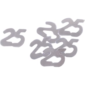 Konfetti Zahl 25, silber
