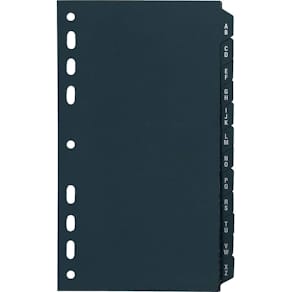 Register RIDO Timing 1 A5, A–Z, 12-teilig, schwarz