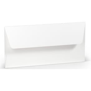 Briefumschlag Rössler Paperado, DL, seidengefüttert, weiß