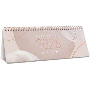 Tischkalender HÄFFT Design Soft, beige, 2026