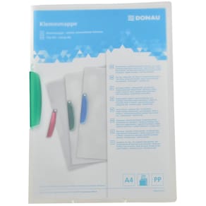 Clip-Mappe DONAU, A4, grün, Packung
