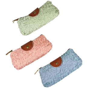 Schlamperrolle DONAU Shiny, 1 Reißverschluss, 3 Farben sortiert, 