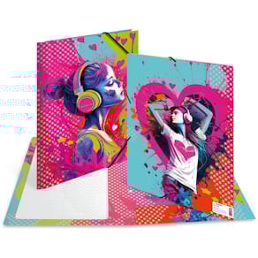 Gummizugmappe HERMA Music Girl, A4