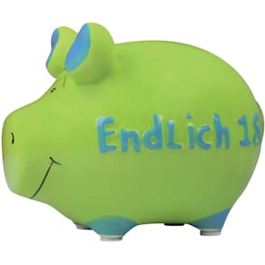 Spardose KCG Endlich 18, Schwein, klein