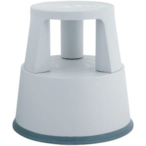 Rollhocker Q-CONNECT, Kunststoff, lichtgrau