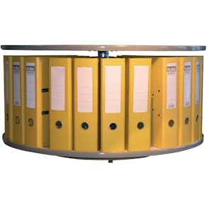 Ordnerdrehsäule REEF, 1 Etage, buche