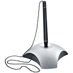 Kugelschreiberständer HAN DELTA Silber Edition, silber