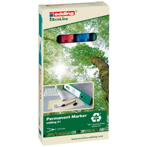 Permanentmarker edding 21 EcoLine, 1,5–3 mm, 4 St.