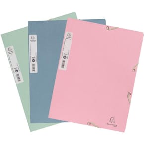 Gummibandsmapp AutentiK 3-k A4 sort 3/fp