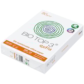 Kopierpapier Biotop 3, A3, 80 g/m², holzfrei, weiß, 500 Blatt