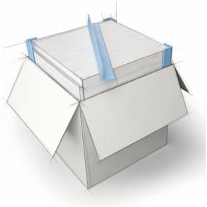 Skumprofiler, Nomapack, L-75, L-profil længde: 2000 mm,