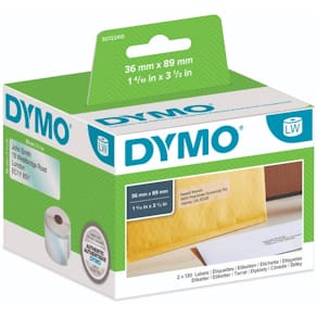 Adressetiketten DYMO LabelWriter, 36 x 89 mm, transparent