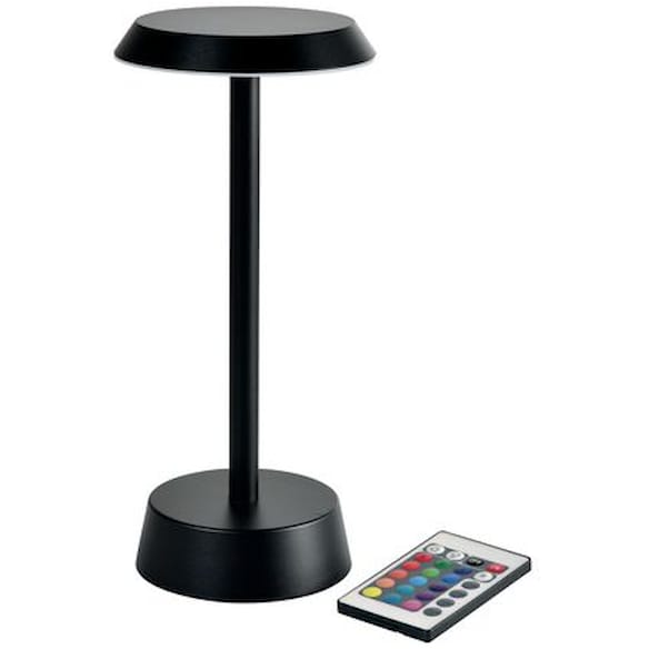 Bordlampe DUNI Nour Led oppladb gråsort 6st