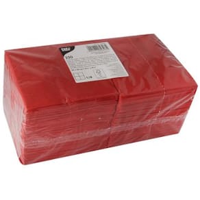 Servett 3-lags 24x24cm röd 250/FP