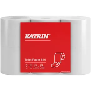 Toalettpapper KATRIN 640, 1-lag, 80m, 42 rl/fp