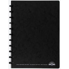 Meetingbook Atoma, A4, zwart, gelijnd