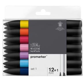Promarker Klara färger Fine/Broad 12/fp