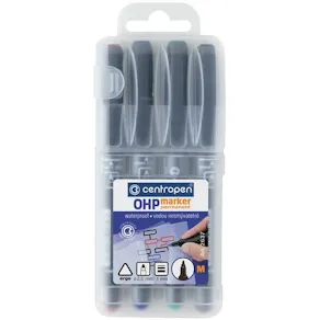Overheadpenna Ergo permanent, medium, 4-pack
