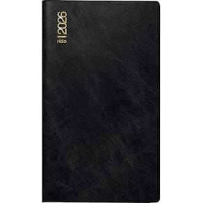 Taschenkalender RIDO Miniplaner d 15, 2026, schwarz