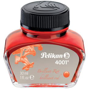 Tinte Pelikan 4001, 30 ml, brillantrot