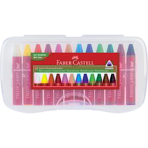 Wachsmalkreide Faber-Castell Jumbo, 12 St., sortiert