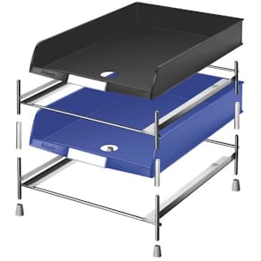 Brevbakkestativ Esselte C4, metallic karton, 24 stk