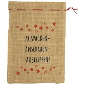 Jutesack Noname Auspacken, natur
