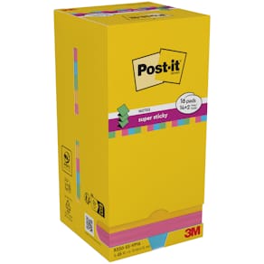 Post-it Z-Notes 76x76 Super Sticky V-Pack (16)