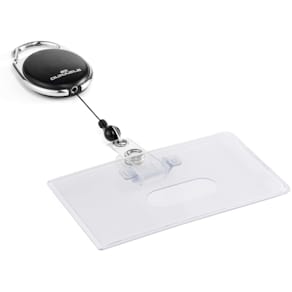 Ausweishülle Durable STYLE mit Jojo, quer, 54 x 87 mm, schwarz