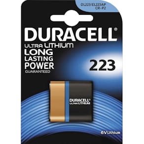 Fotobatteri Duracell Ultra 223 lithium 6V, 1 stk