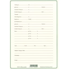 Ahnentafel RNK 1-31, A3/A4, Urkundenpapier, 120 g/m²