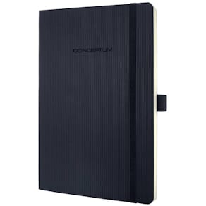 Notizbuch Sigel Conceptum, A5, 97 Blatt, punktkariert, schwarz