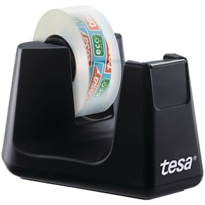 Tischabroller tesa Easy Cut Smart, schwarz, inkl. 2 Eco Clear Kle