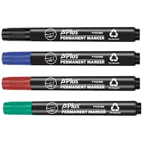 Märkpenna A PLUS eco rund 1-3mm 4/fp