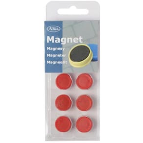 Magnetknapp Actual Röd, 16mm, 10/fp