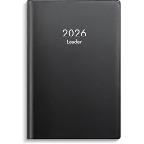Kalender Leader 2026 plast svart