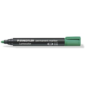 Whiteboardmarker STAEDTLER Lumocolor 2 mm rund, grøn, 10 stk