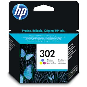 Inktcartridge HP 302, 3 kleuren, 165 pagina's, OEM F6U65AE