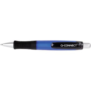 Balpen Q-CONNECT, met grip, 0,7 mm, medium punt, blauw