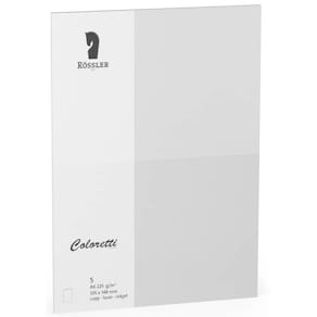 Briefkarte Coloretti HD, A6, 5 St., hellgrau