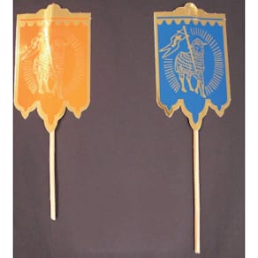 Osterfahnen, farbig, Lamm