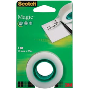 Plakband Scotch Magic Tape, ft 19 mm x 25 m, blister met 1