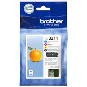 Tintenpatronen Brother LC3211 Value Pack, sw, c, m, y