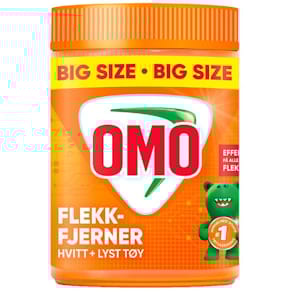 Flekkfjerner OMO hvitt pulver 900gr