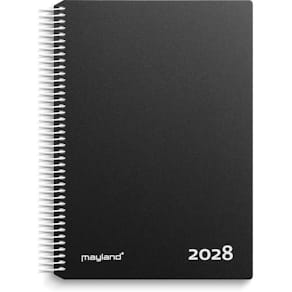 Timekalender Mayland Classic 2028, 190x242 mm, sort, FSC Mix