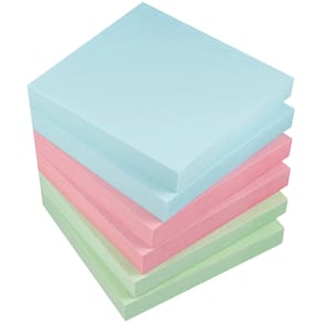 Notisblock Info Inspiration 75x75 mm pastell 6-pack