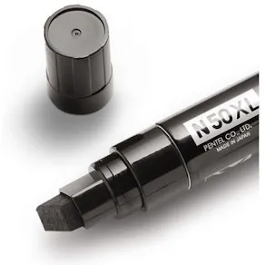Märkpenna perm. PENTEL N50XL sned svart